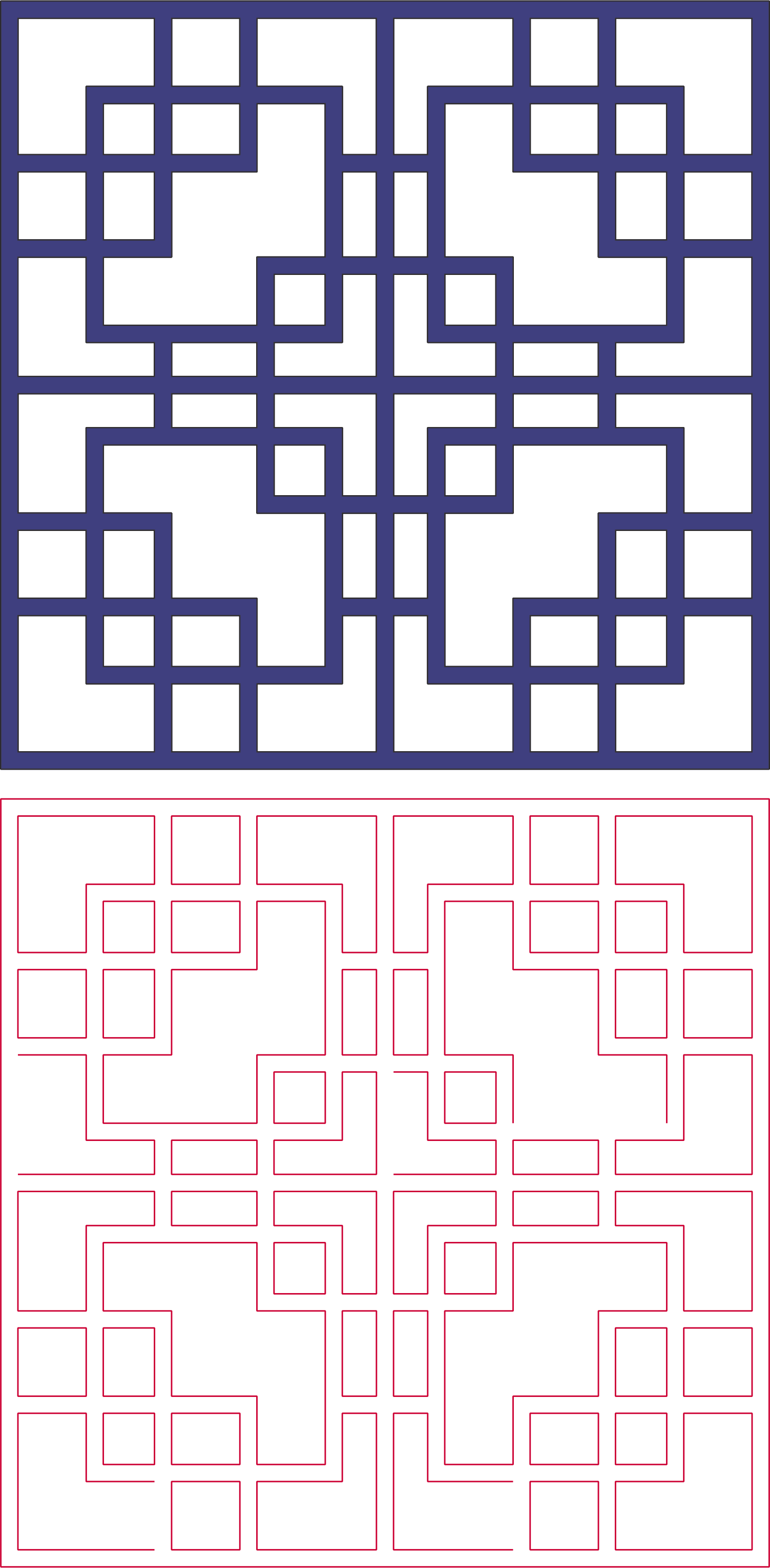 Square Pattern Vector Art DXF File Free Vectors