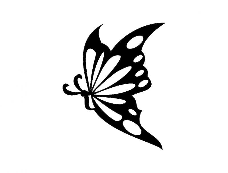 Borboleta 13 57×85 (Butterfly) DXF File Free Vectors