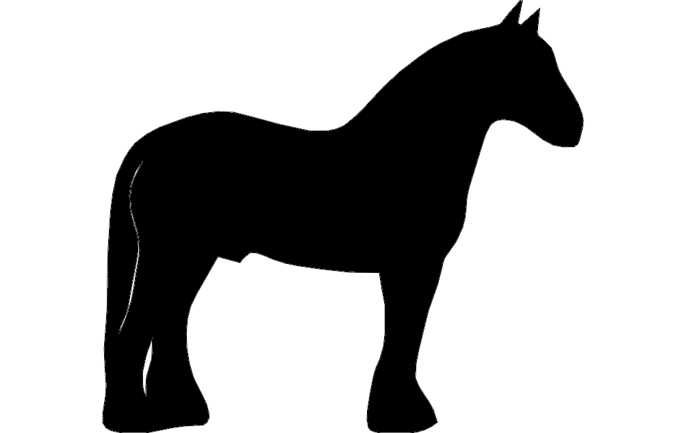 Clydesdale Horse Drawing DXF File Free Vectors