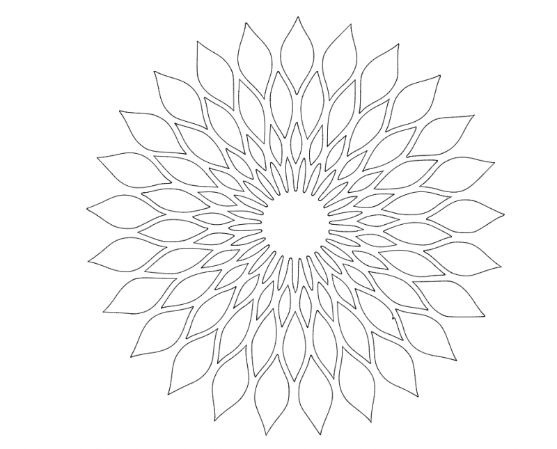 Floral Design 011 DXF File Free Vectors