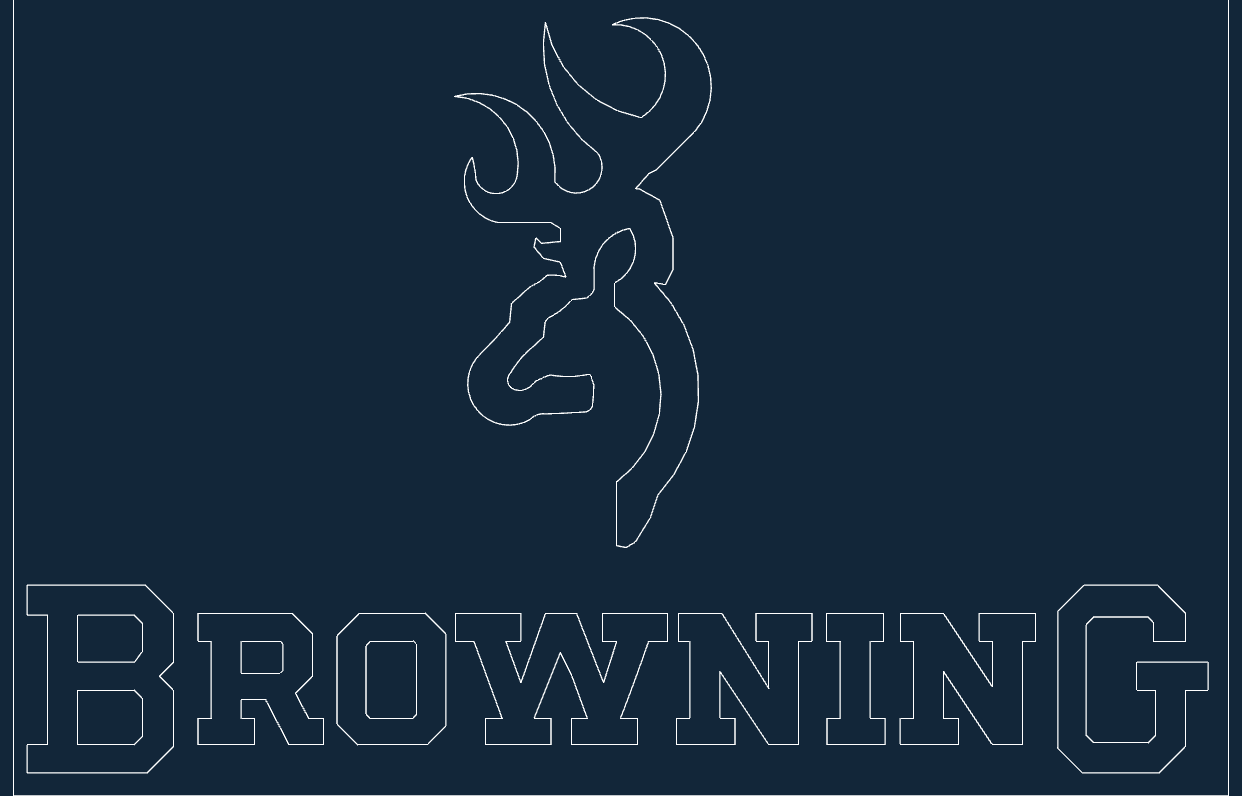 Browning Logo DXF File Free Vectors