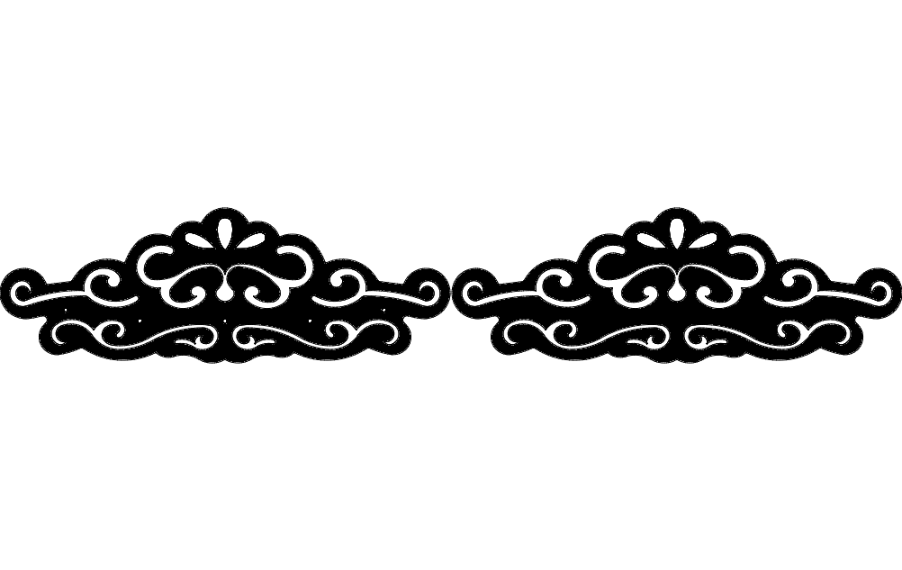 Design Floral DXF File Free Vectors