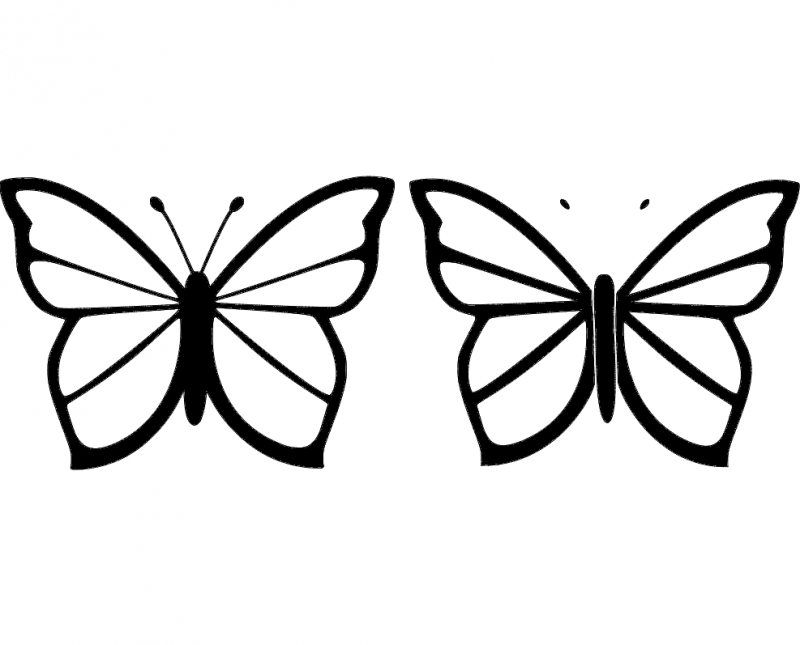 Butterfly 26 DXF File Free Vectors