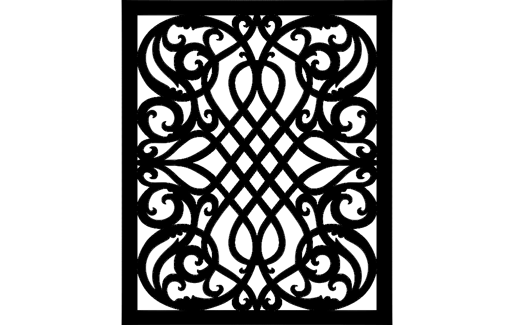 Scroll Saw Vector Pattern DXF File Free Vectors