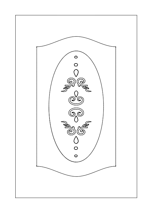 Pattern Design Doors DXF File Free Vectors