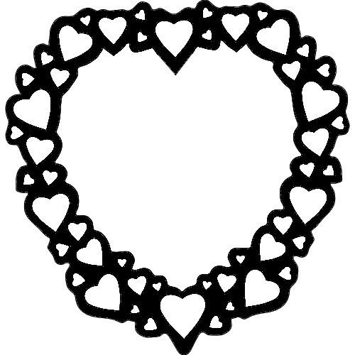 Heart Frame DXF File Free Vectors