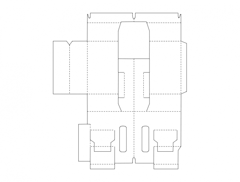 Cardboard Box Template DXF File Free Vectors
