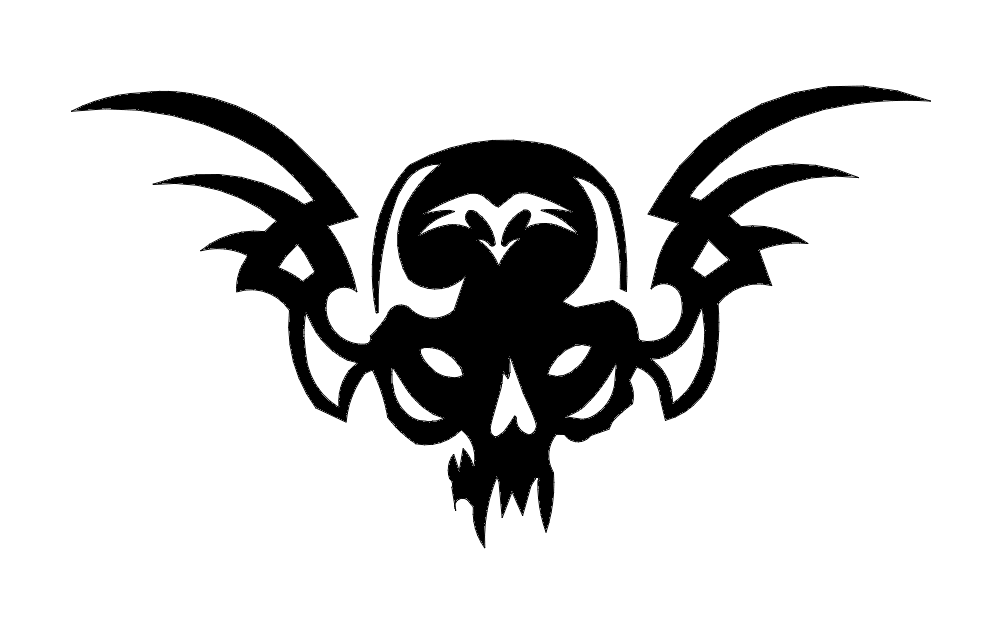 Skull 21 DXF File Free Vectors