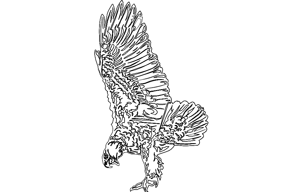 Eagle 7 DXF File Free Vectors