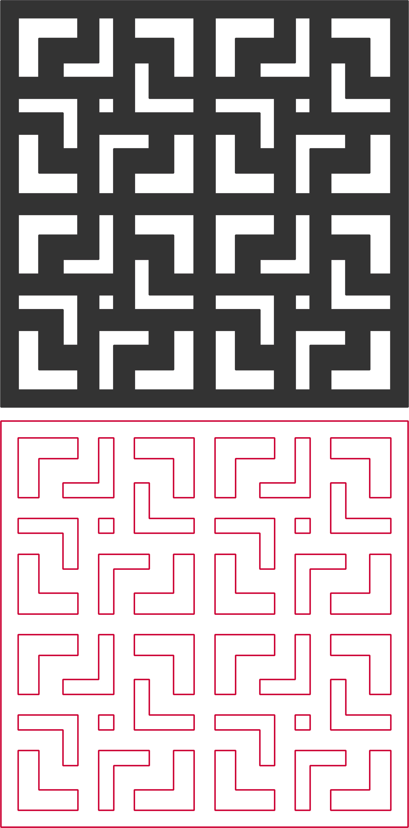 Seamless Maze Pattern DXF File Free Vectors