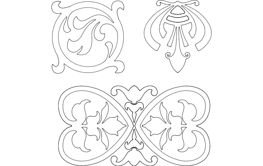 Dxf чертежи для чпу фрезера по дереву