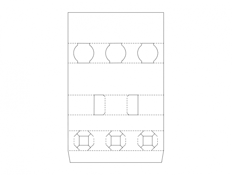 Packing Box Design DXF File Free Vectors