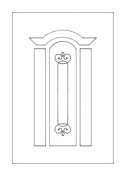 Wooden Door Design DXF File Free Vectors