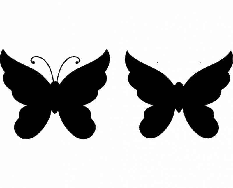 Butterfly 27 DXF File Free Vectors