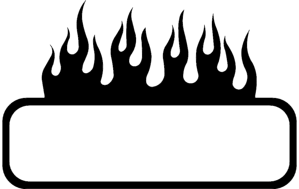 Burning Frame Design DXF File Free Vectors