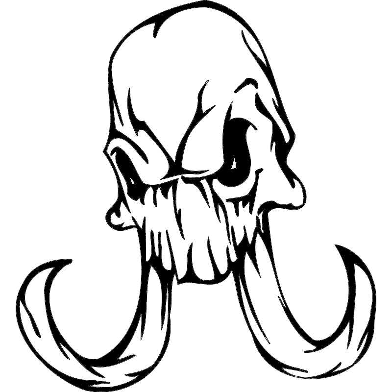 Skull 013 DXF File Free Vectors