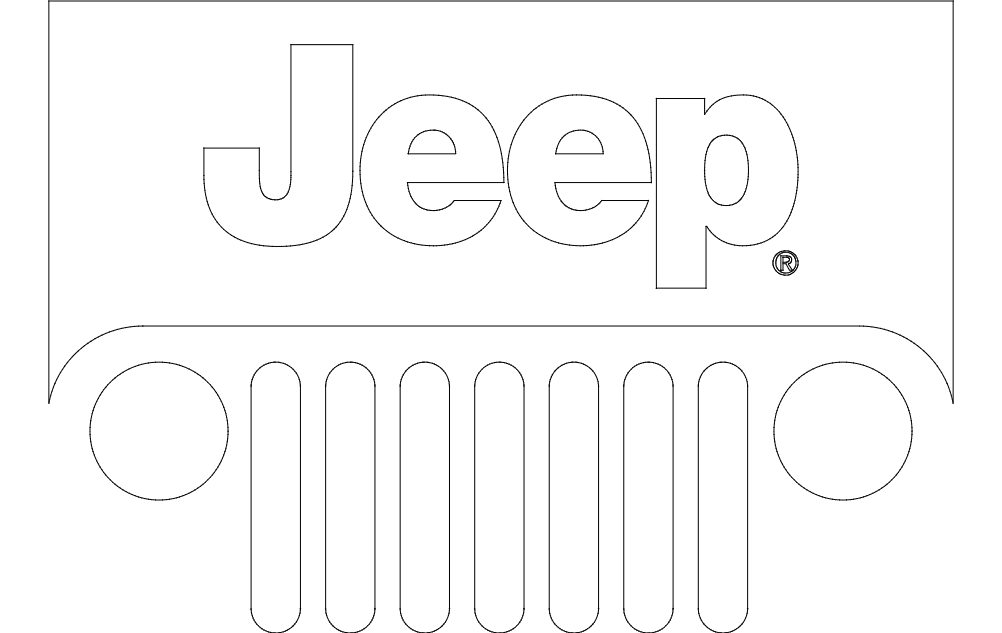 Jeep Logo DXF File Free Vectors