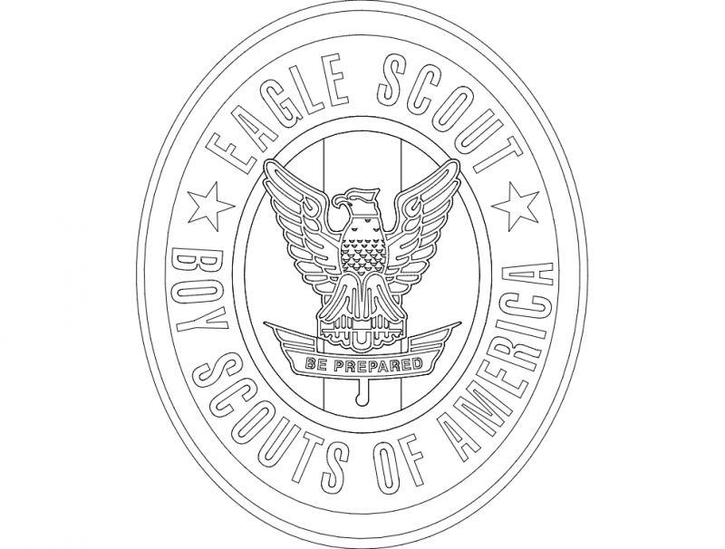 Eagle Scout DXF File Free Vectors