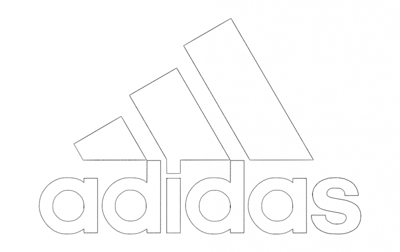 Adidas Logo Vector DXF File Free Vectors