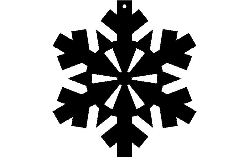 Snowflake Design 41 DXF File Free Vectors
