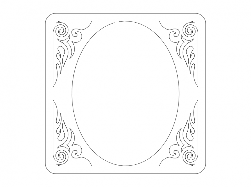 Frames And Border 1 DXF File Free Vectors