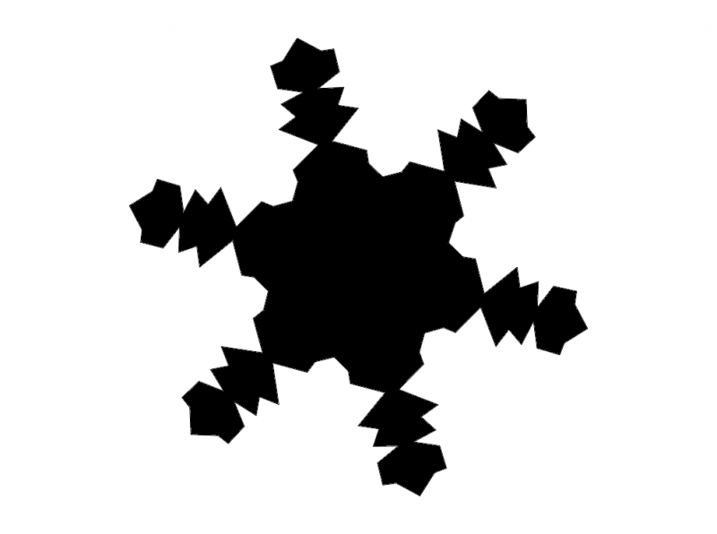 Snowflake Silhouette 4Xb DXF File Free Vectors