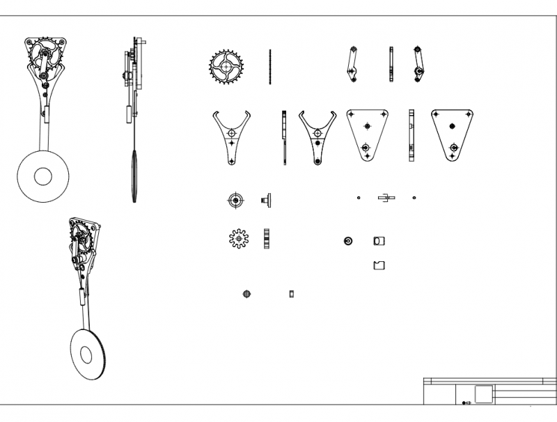 Worlds Simplest Clock DXF File Free Vectors