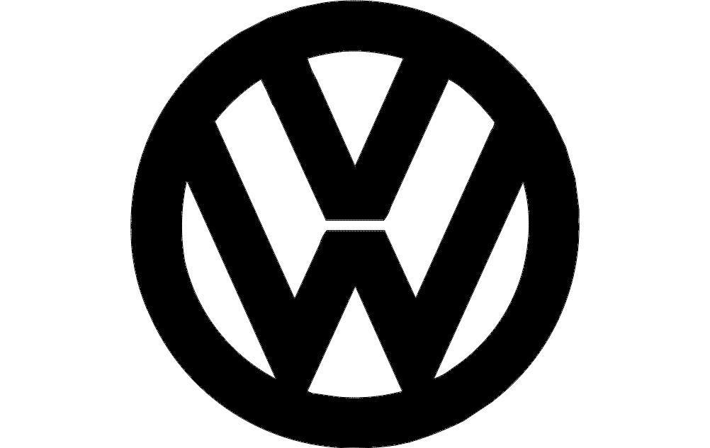 Vw Logo DXF File Free Vectors