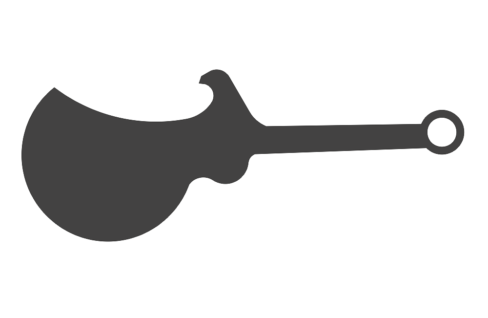 Guitaropener Redesign DXF File Free Vectors