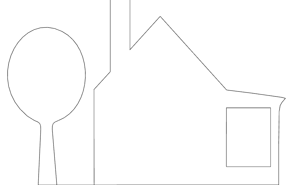 House Silhouette DXF File Free Vectors