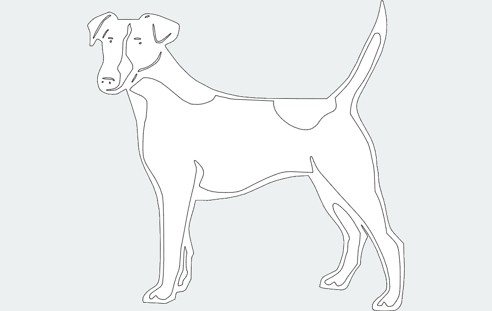 Dog Sketch DXF File Free Vectors