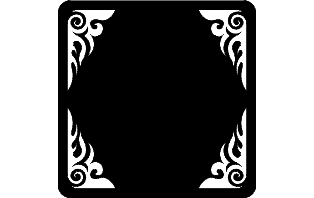 Border Frame 1 DXF File Free Vectors