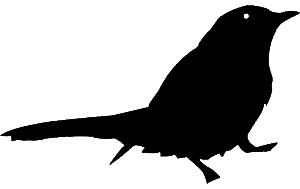 Bird Silhouette DXF File Free Vectors