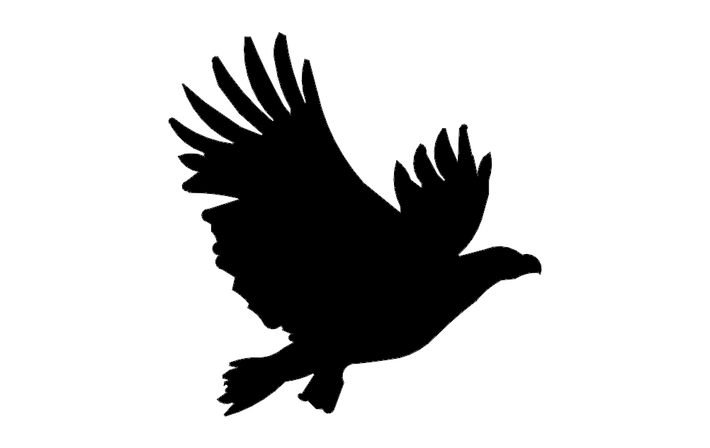 American Eagle Flyin DXF File Free Vectors