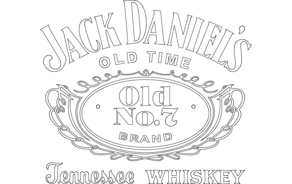 Jack Daniel Tennessee Whiskey Logo DXF File Free Vectors